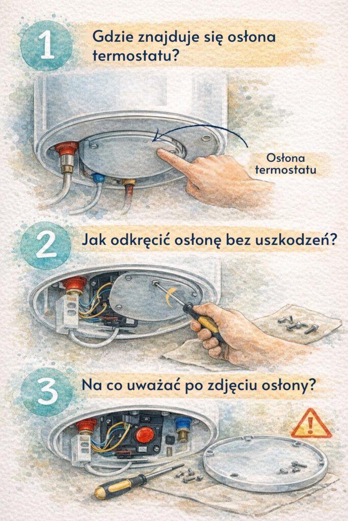 zdejmowanie dolnej osłony w boljerze ecofix 