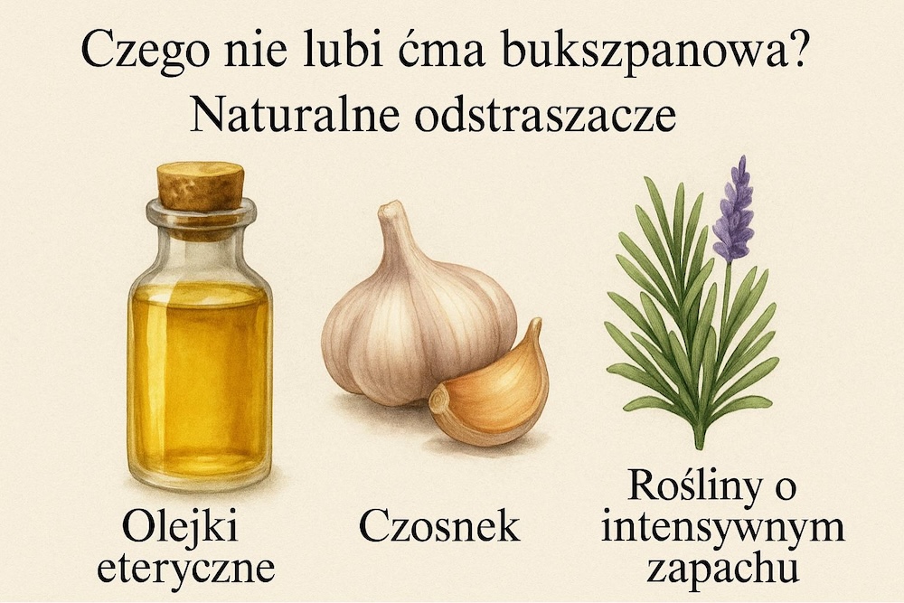 substancje i zapachy nielubiane przez ćmę bukszpanową 