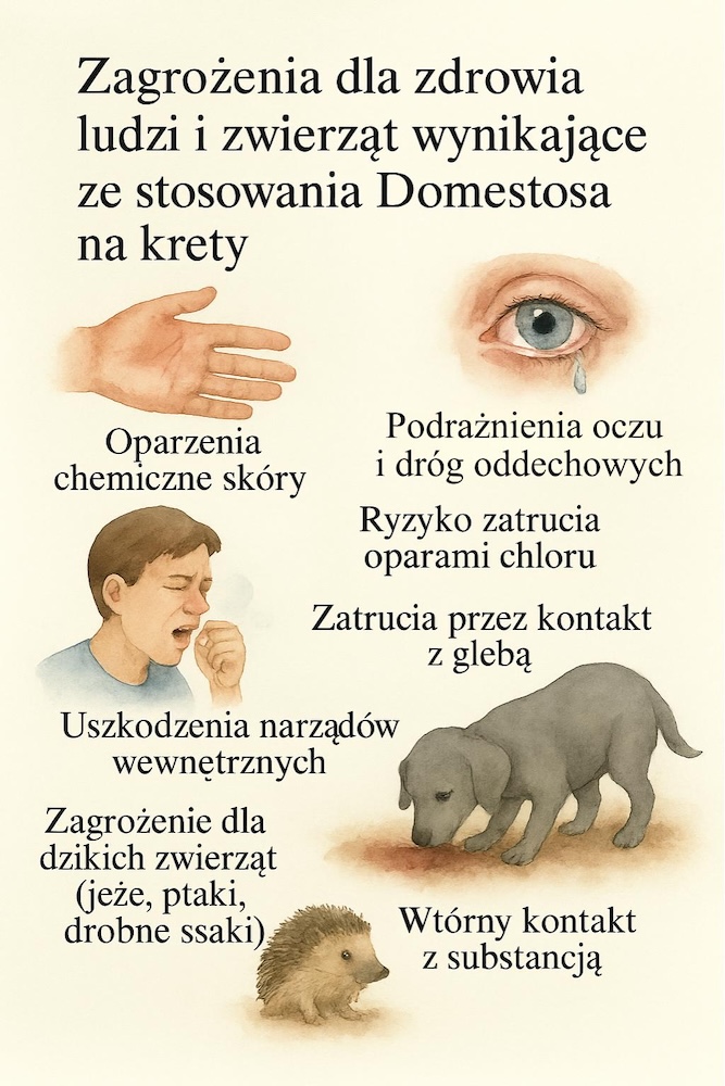 domestos - niebezpieczeństwo dla zdrowia wpływ domestosa na zdrowie ludzi i zwierząt