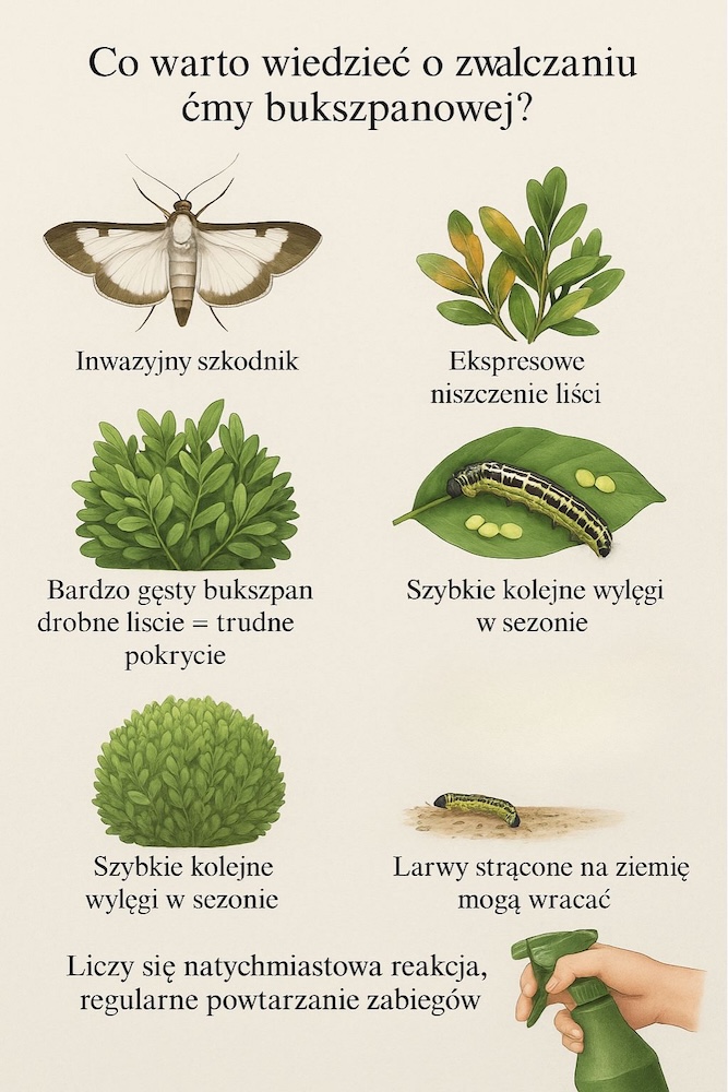 domowe sposoby na ćmę bukszpanową - najważniejsze informacje 