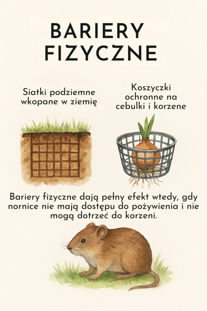 sposoby na nornice w formie barier fizycznych