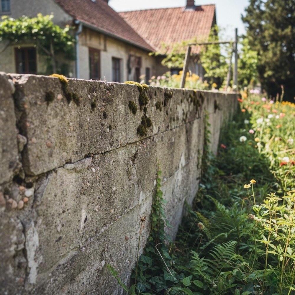 jak odnowić stary murek betonowy zniszczony jak odnowić stary murek betonowy ze zniszczeniami