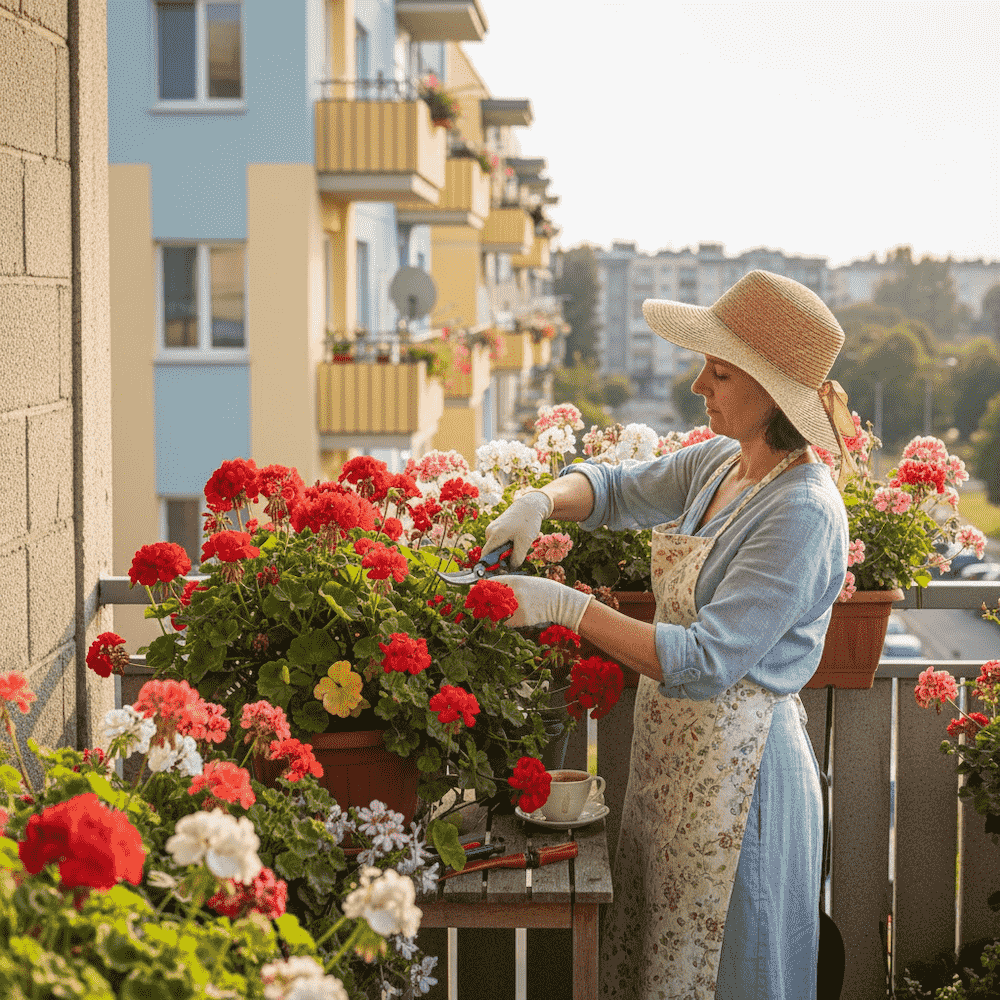 jak przycinać geranium w donicach na balkonie jak przycinać geranium balkonowe