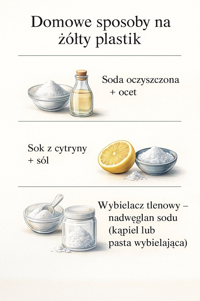 jak wyczyścić zżółknięty plastik domowym sposobem 