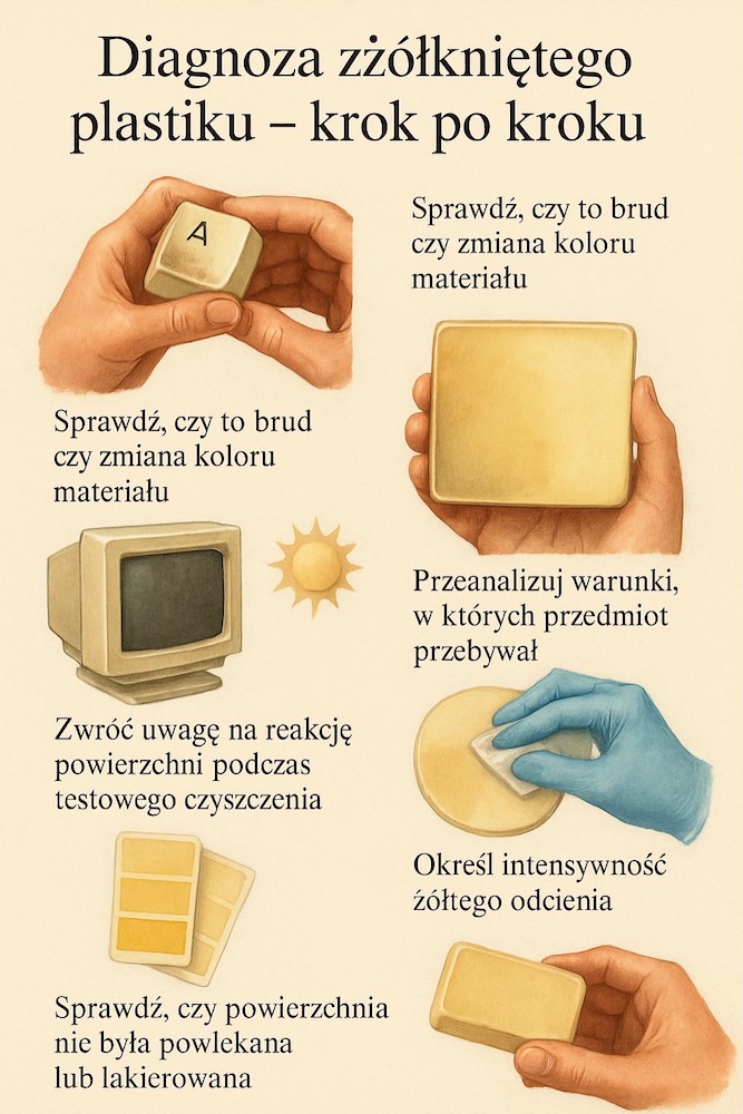 jak wyczyścić zżółknięty plastik - instrukcja 