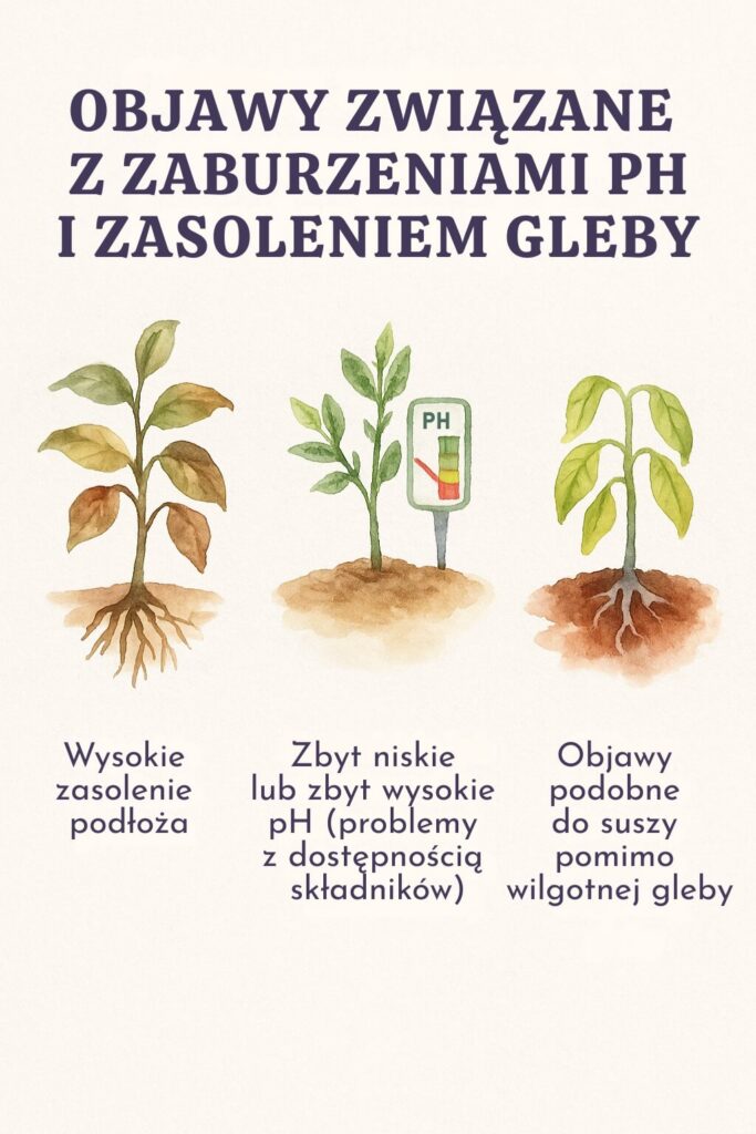 Przenawożenie borówki amerykańskiej – objawy związane z zaburzeniami PH Przenawożenie borówki amerykańskiej – objawy związane z glebą