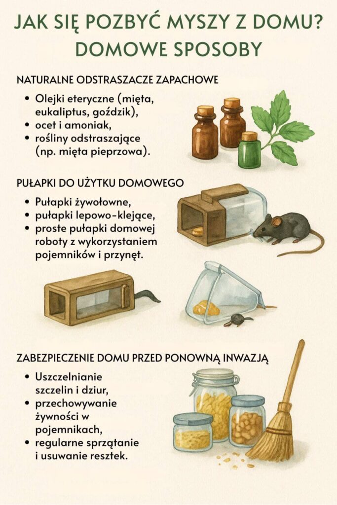 Domowe sposoby na pozbycie się myszy z mieszkania Jak się pozbyć myszy z domu? Domowe metody