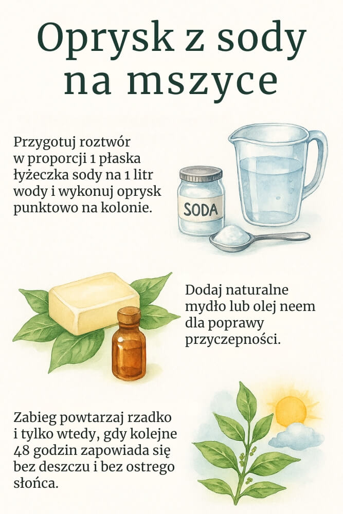 soda na mszyce w postaci roztworu do oprysku soda na mszyce w postaci oprysku